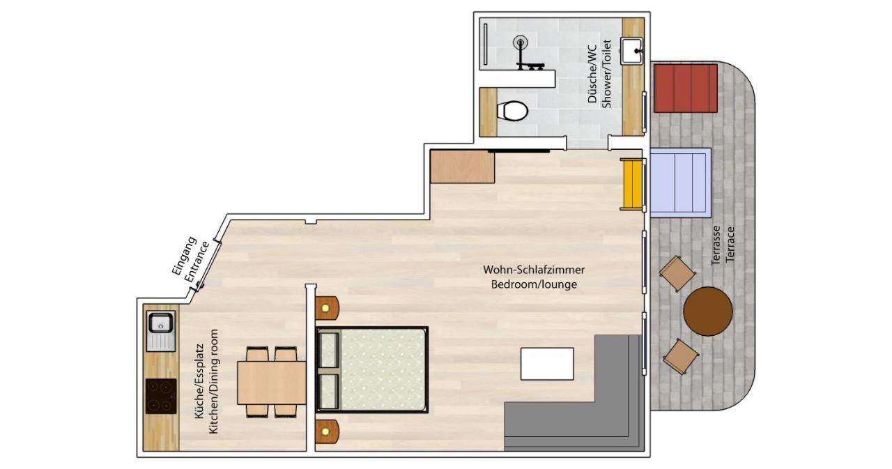 Apartmán Downstairs6B Dipperz Exteriér fotografie